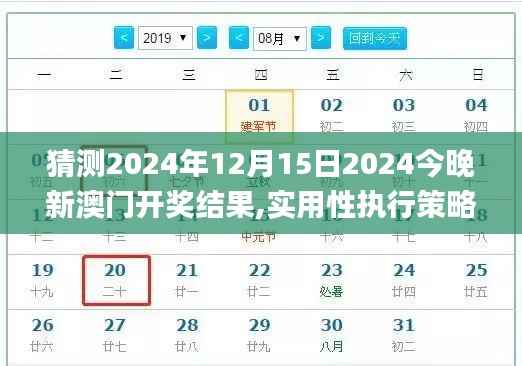 猜测2024年12月15日2024今晚新澳门开奖结果,实用性执行策略讲解_免费版16.825
