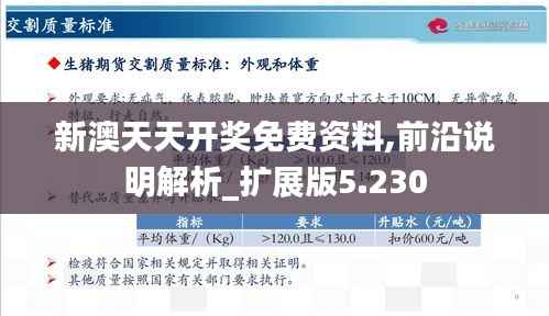 新澳天天开奖免费资料,前沿说明解析_扩展版5.230