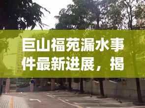 巨山福苑漏水事件最新进展,揭秘最新消息!